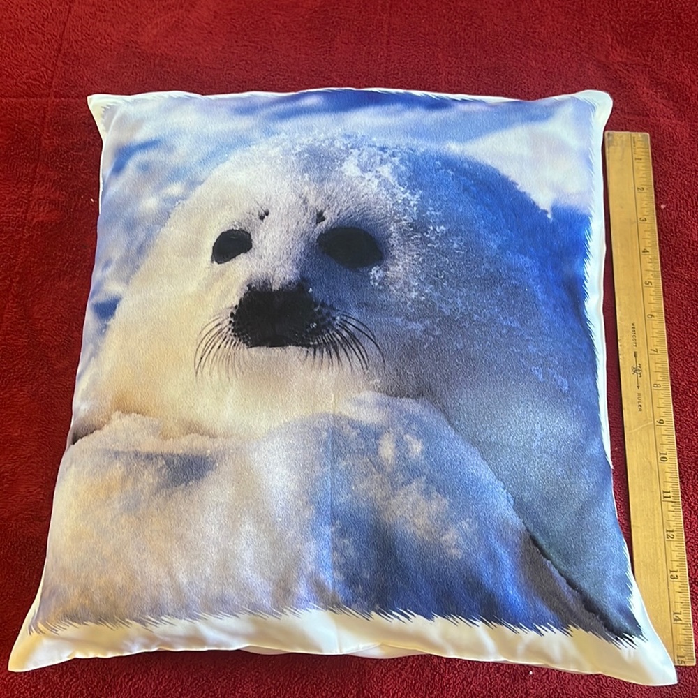 Seal cover & pillow with removable washable cover
